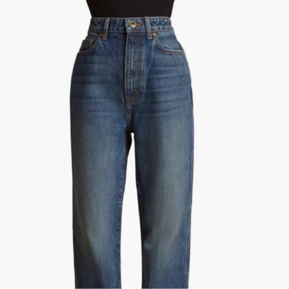 KHAITE Danielle High-Waist Straight Leg